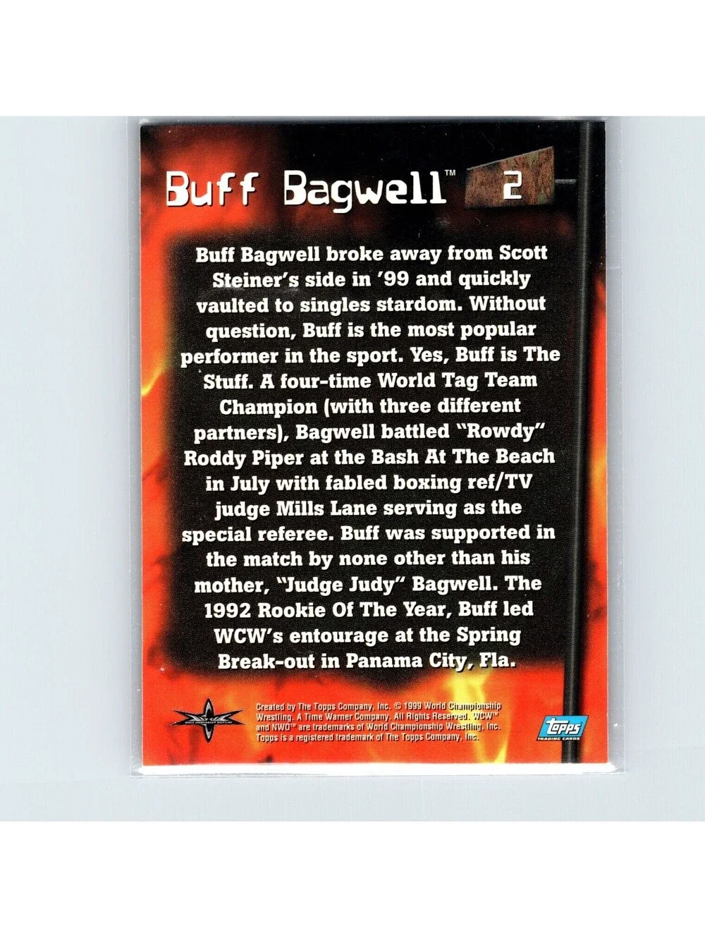1999 Topps WCW Embossed Buff Bagwell #2